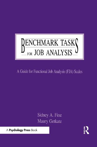 Cover image for Benchmark Tasks for Job Analysis: A Guide for Functional Job Analysis (fja) Scales