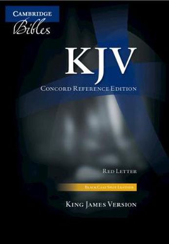 Cover image for KJV Concord Reference Bible, Black Calf Split Leather, KJ564:XR