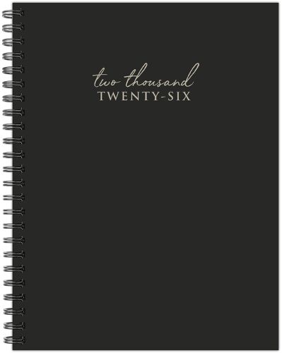 Cover image for Contemporary Black (Trilingual) 2026 6.5 X 8.5 Weekly Monthly Softcover Planner