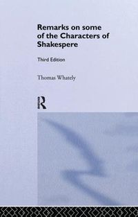 Cover image for Remarks on Some of the Characters of Shakespeare: Volume 17