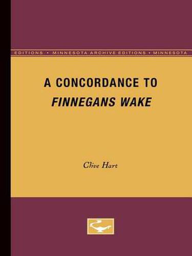 Cover image for A Concordance to Finnegans Wake