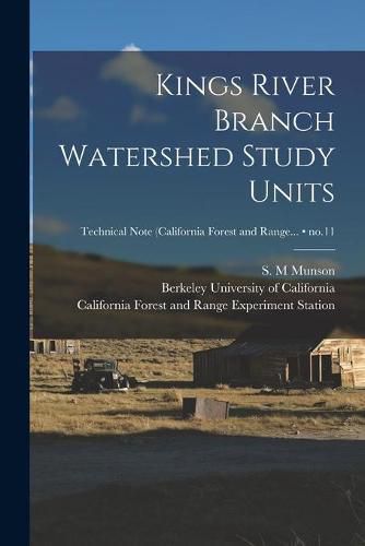 Cover image for Kings River Branch Watershed Study Units; no.11