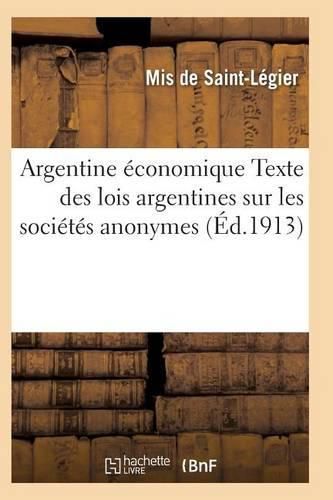 Cover image for Argentine Economique
