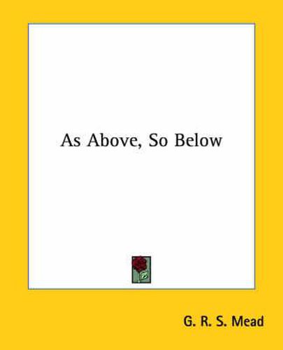 Cover image for As Above, So Below