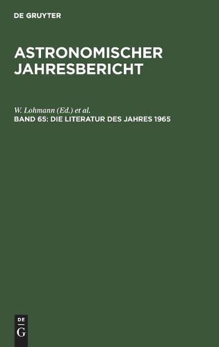 Cover image for Die Literatur Des Jahres 1965