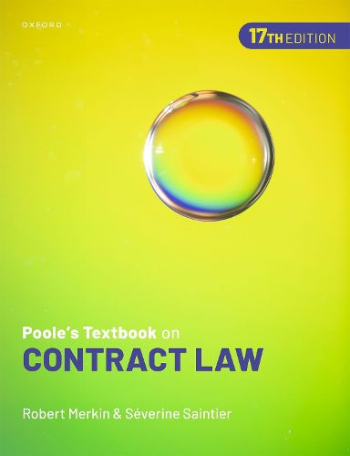 Cover image for Poole's Textbook on Contract Law