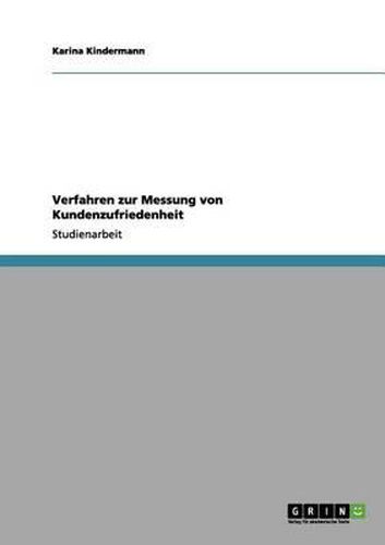 Cover image for Verfahren Zur Messung Von Kundenzufriedenheit