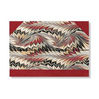 Cover image for Rubedo (Cockerell Marbled Paper) Document Folder (Wrap Closure)