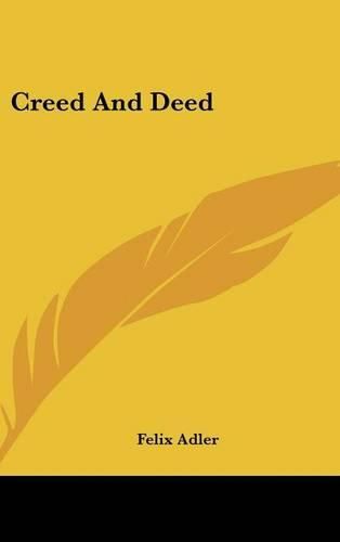 Cover image for Creed and Deed
