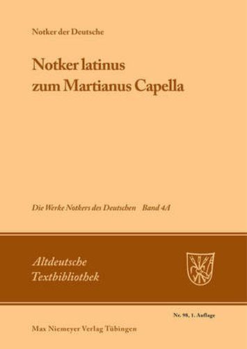 Notker latinus zum Martianus Capella