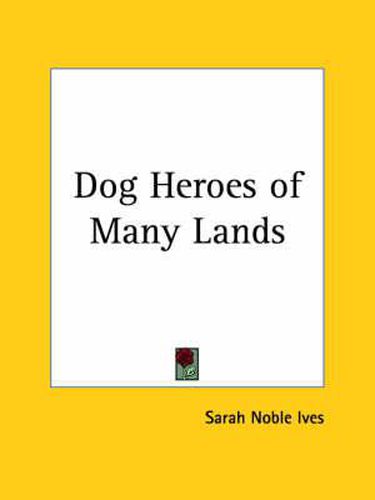 Cover image for Dog Heroes of Many Lands (1922)