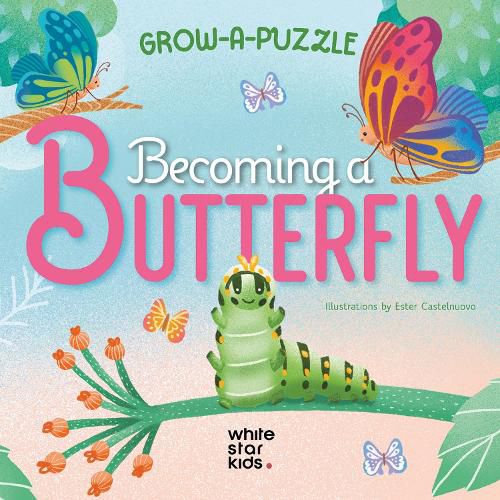 Cover image for Becoming Butterfly: Grow-a-Puzzle