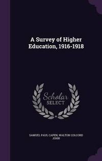 Cover image for A Survey of Higher Education, 1916-1918