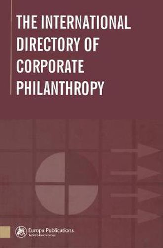 Cover image for The International Directory of Corporate Philanthropy