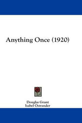 Cover image for Anything Once (1920)