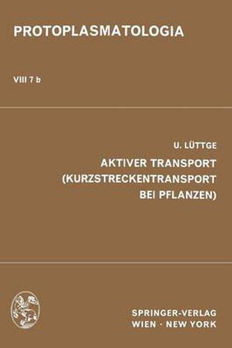 Cover image for Aktiver Transport (Kurzstreckentransport Bei Pflanzen)