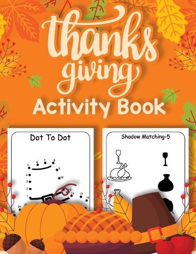 Thanksgiving Activity Book for Kids 4-8