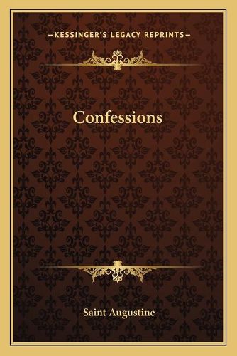 Cover image for Confessions