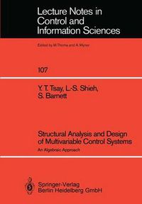 Cover image for Structural Analysis and Design of Multivariable Control Systems: An Algebraic Approach