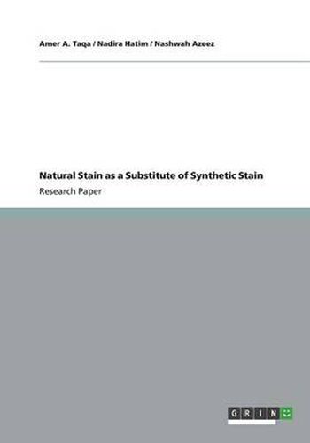 Cover image for Natural Stain as a Substitute of Synthetic Stain