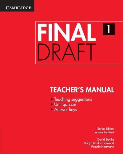 Final Draft Level 1 Teacher's Manual