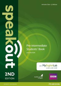 Cover image for Speakout Pre-Intermediate 2nd Edition Students' Book with DVD-ROM and MyEnglishLab Access Code Pack