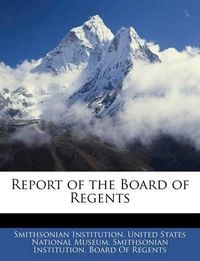 Cover image for Report of the Board of Regents