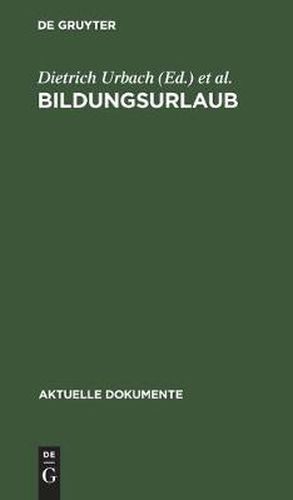 Cover image for Bildungsurlaub