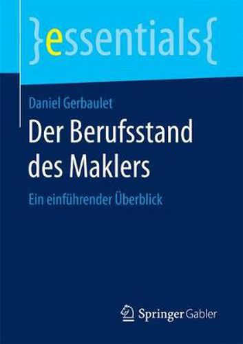 Cover image for Der Berufsstand des Maklers: Ein einfuhrender UEberblick