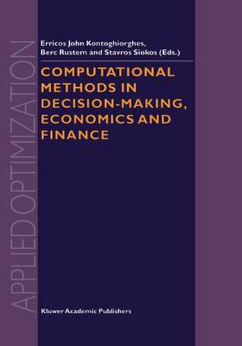Cover image for Computational Methods in Decision-Making, Economics and Finance