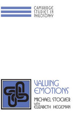 Cover image for Valuing Emotions