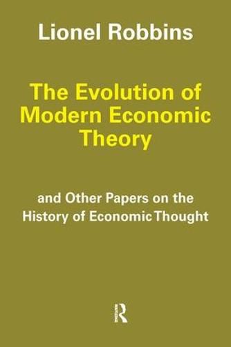 Cover image for The Evolution of Modern Economic Theory: And Other Papers on the History of Economic Thought