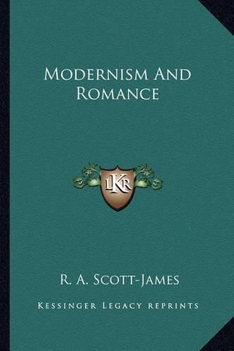 Cover image for Modernism and Romance