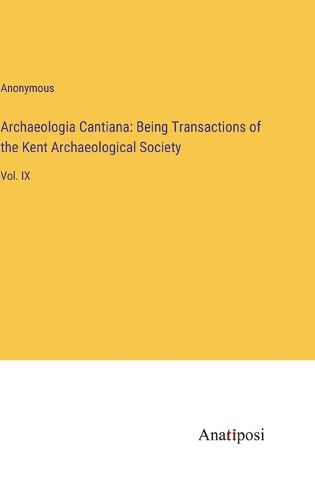 Cover image for Archaeologia Cantiana