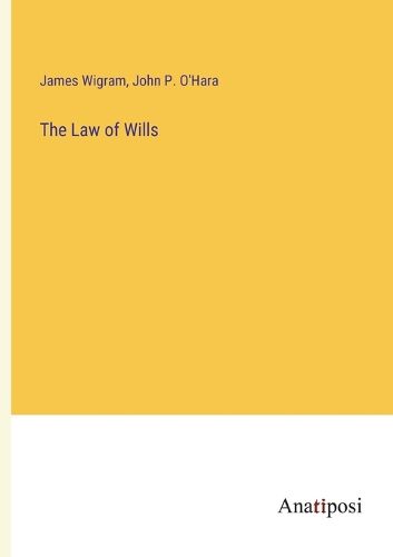 Cover image for The Law of Wills