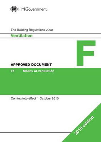 Cover image for Approved Document F: Ventilation