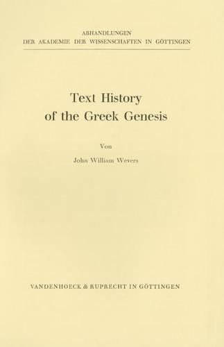 Cover image for Text History of the Greek Genesis