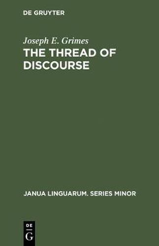 Cover image for The Thread of Discourse