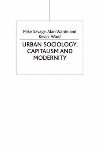 Cover image for Urban Sociology, Capitalism and Modernity