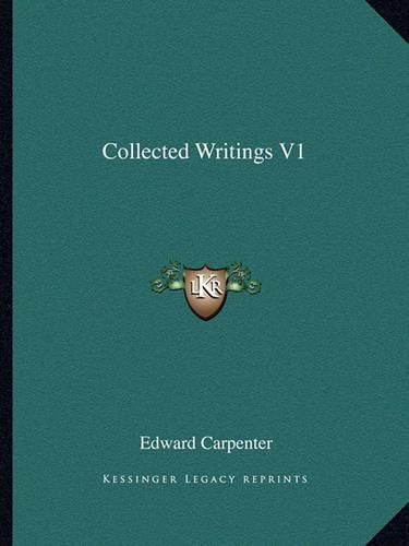 Cover image for Collected Writings V1