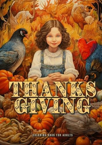 Cover image for Thanksgiving Coloring Book for Adults