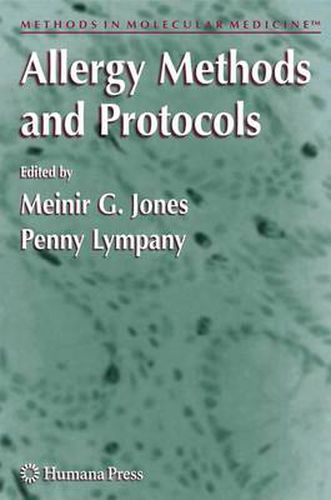 Cover image for Allergy Methods and Protocols