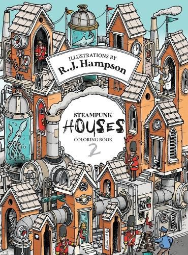 Cover image for Steampunk Houses 2 Colouring Book