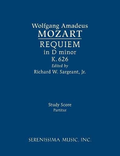 Cover image for Requiem in D minor, K.626: Study score