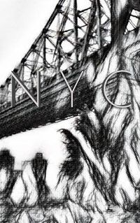 Cover image for NYC 59street bridge grid page style notepad $ir Michael Limited edition