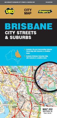 Cover image for Brisbane City Streets & Suburbs Map 462 10th ed