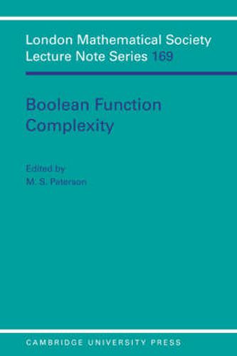 Cover image for Boolean Function Complexity