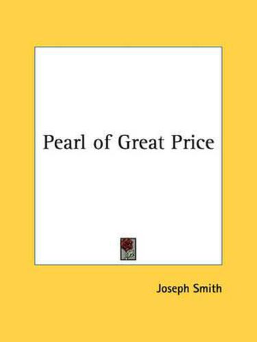 Cover image for Pearl of Great Price (1928)