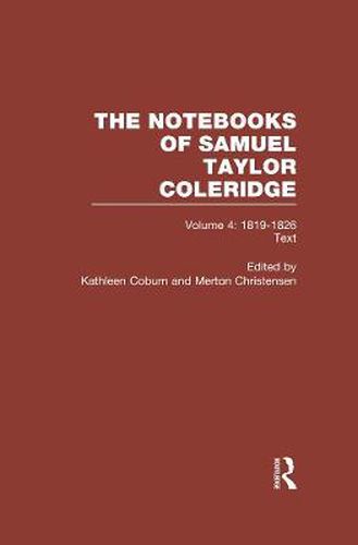 Cover image for Coleridge Notebooks V4 Text