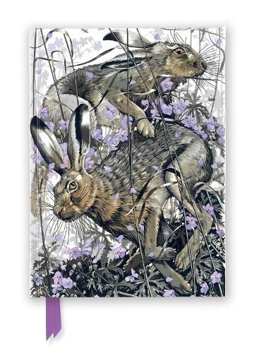 Cover image for Martin Truefitt-Baker: Hares in Meadow Cranesbill (Foiled Journal)
